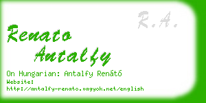 renato antalfy business card